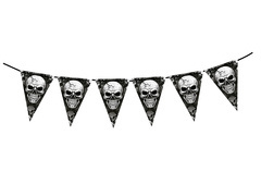 Baner flagi Czachy na Halloween - 300 cm - 1 szt.