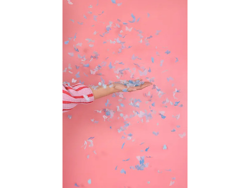 Tuba strzelająca Girl or Boy? - niebieskie motylki - 20 cm - 1 szt.