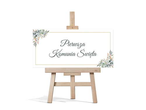 Plakat komunijny - I Komunia Święta - 70x33 cm