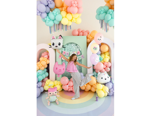 Balony lateksowe urodzinowe Koci Domek Gabbi - 30 cm - 6 szt