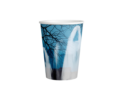 Kubeczki papierowe na Halloween Nawiedzony Las - 250 ml - 8 szt.