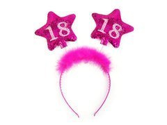 Opaska osiemnastka różowa - 1 szt.