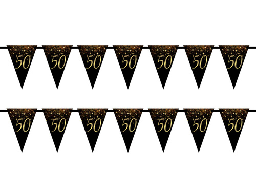 Baner flagi Sparkling na pięćdziesiąte urodziny - 5 m