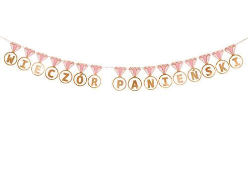 Baner Pierścionki Wieczór panieński - 250 cm - 1 szt.