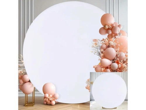 Biały pokrowiec na okrągły stelaż - 200 cm - 1 szt.