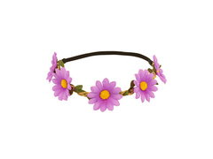 Fioletowa opaska kwiatowa
