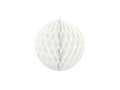 Dekoracja wisząca kula biała - 20 cm - 1 szt.