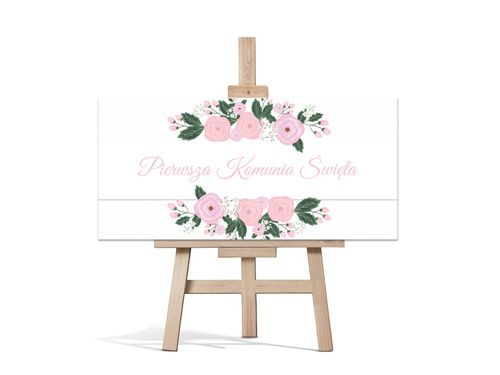 Plakat komunijny - I Komunia Święta - 70x33 cm