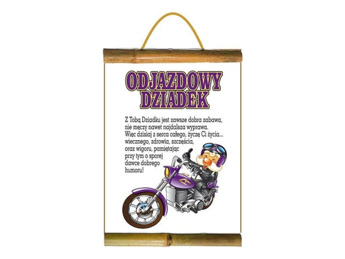 Dyplom Odjazdowy dziadek - 21 x 30 cm