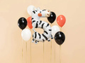 Balon foliowy cyfra 5 Zebra - 81 cm - 1 szt.