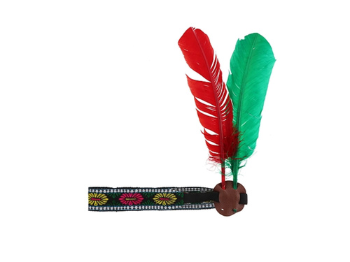 Opaska Indianina z 2 piórkami - 1 szt.