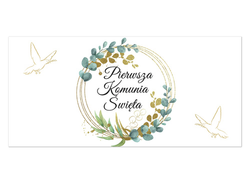 Plakat komunijny - I Komunia Święta - 70x33 cm