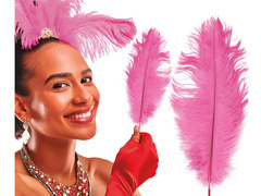 Duże pióro różowe - 30 cm - 1 szt.