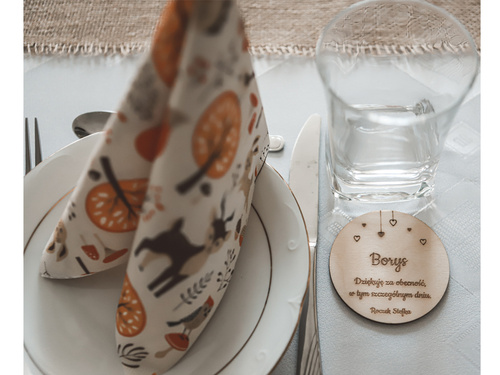 Personalizowane podziękowanie z imieniem na roczek