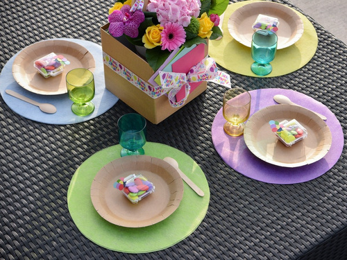 Talerzyki kraftowe - 22,5 cm - 10 szt.