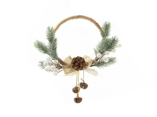 Dekoracja wisząca wieniec świąteczny - 1 szt.