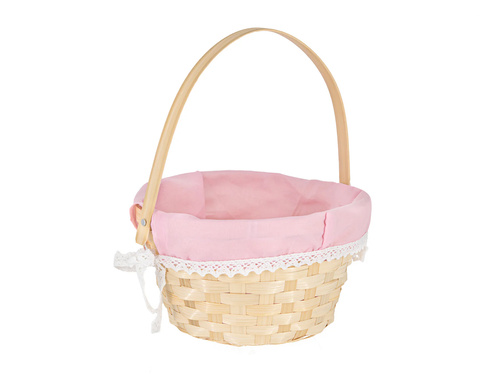 Koszyk wielkanocny Różowy - 1 szt.