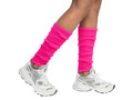Ocieplacze na nogi różowe neonowe - 40 cm