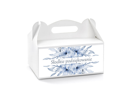 Pudełka na ciasto z kwiatami - 6 szt.