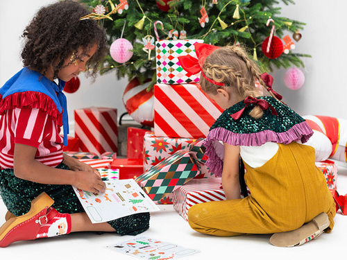 Naklejki świąteczne Zimowy las - 20 elementów