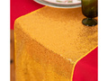 Dekoracja bieżnik cekinowy na stół - złoty - 28 cm x 2 m - 1 szt.
