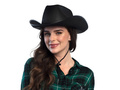 Kapelusz kowbojski czarny - 1 szt.