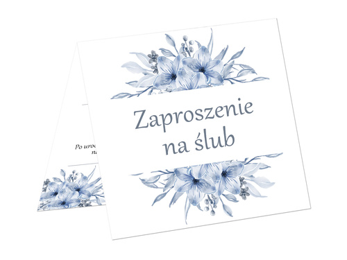 Zaproszenie na ślub z kopertą - 6 szt.