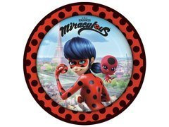 Talerzyki papierowe na urodziny Miraculum - 23 cm - 8 szt.