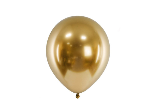 Balony lateksowe Glossy złote - 30 cm - 50 szt.