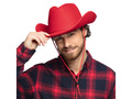 Kapelusz kowbojski czerwony - 1 szt.