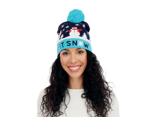 Czapka z pomponem Bałwan - 1 szt.