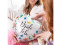 Balon foliowy serce Bride to be w kwiaty - 45 cm - 1 szt.
