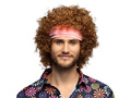 Peruka brązowa Hippis