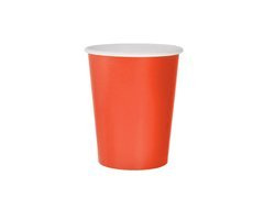 Kubeczki papierowe czerwone - 270 ml - 14 szt.