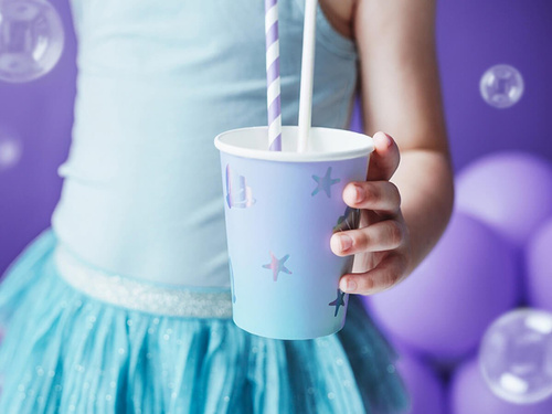 Kubeczki papierowe Podwodna Kraina - 220 ml - 6 szt.