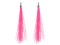 Kolczyki klipsy różowe neonowe - 1 para.