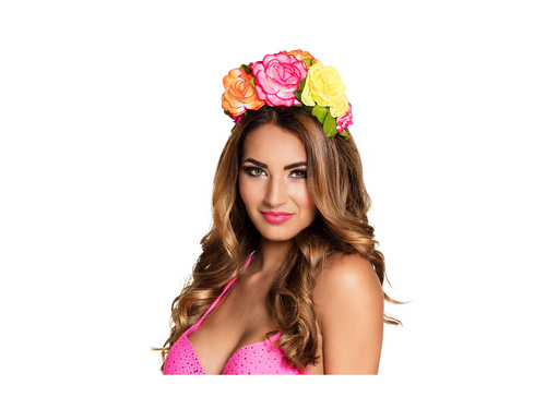 Opaska na głowę róża