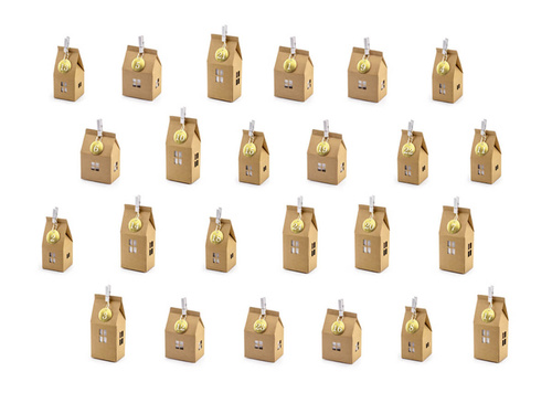 Kalendarz adwentowy Domki