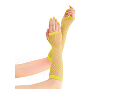 Rękawiczki z żółtej siatki - 24 cm