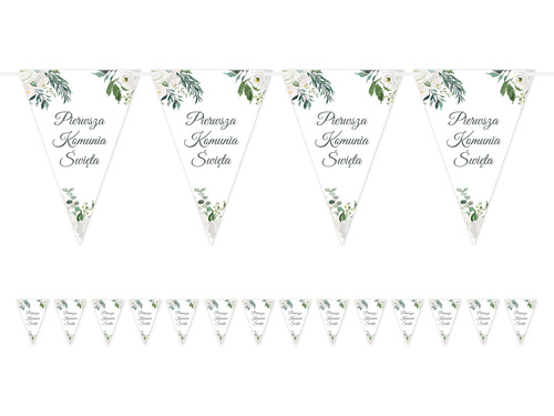 Baner flagi na Komunię Świętą - 5 m