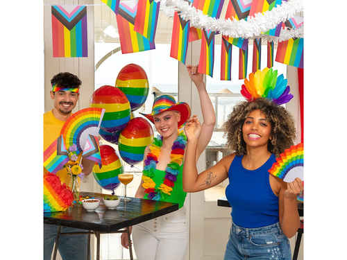 Naszyjnik hawajski wielokolorowy -100 cm - 1 szt.