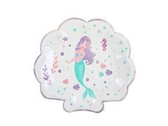 Talerzyki urodzinowe Syrenka - 22,7 cm - 10 szt.