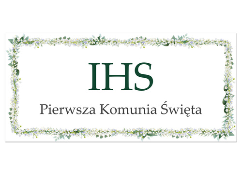 Plakat komunijny - I Komunia Święta - 70x33 cm