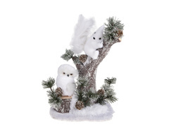 Dekoracja stojąca Śnieżne Leśne Zwierzątka- 1 szt.