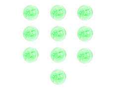 Diody LED do balonów zielone - 10 szt.