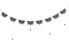 Girlanda halloweenowa Pająki  - 2 m - 1 szt.