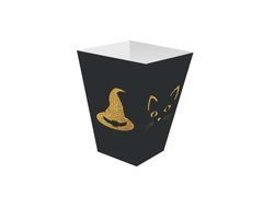 Pudełka na popcorn Czarownica i kot - 6 szt.