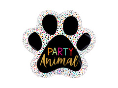 Balon foliowy Łapa Psa - 60 x 56 cm - 1 szt.