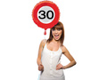 Balon foliowy Znak Zakazu - 30tka - 46 cm - 1 szt.