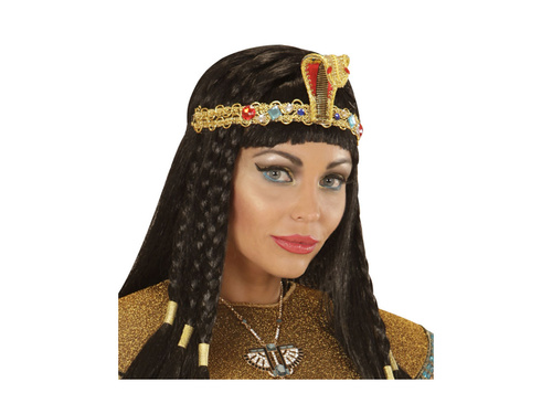 Luksusowa egipska opaska z wężem i klejnotami